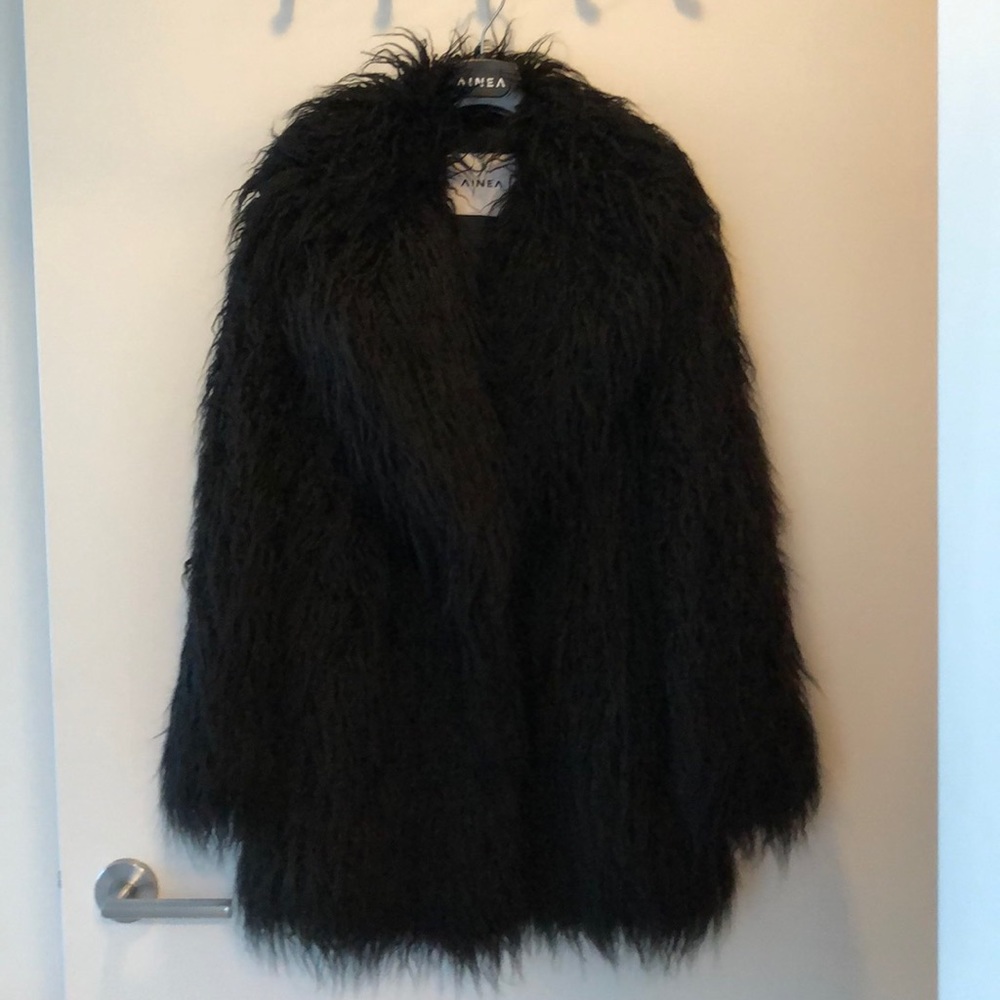 shearling fur coat
